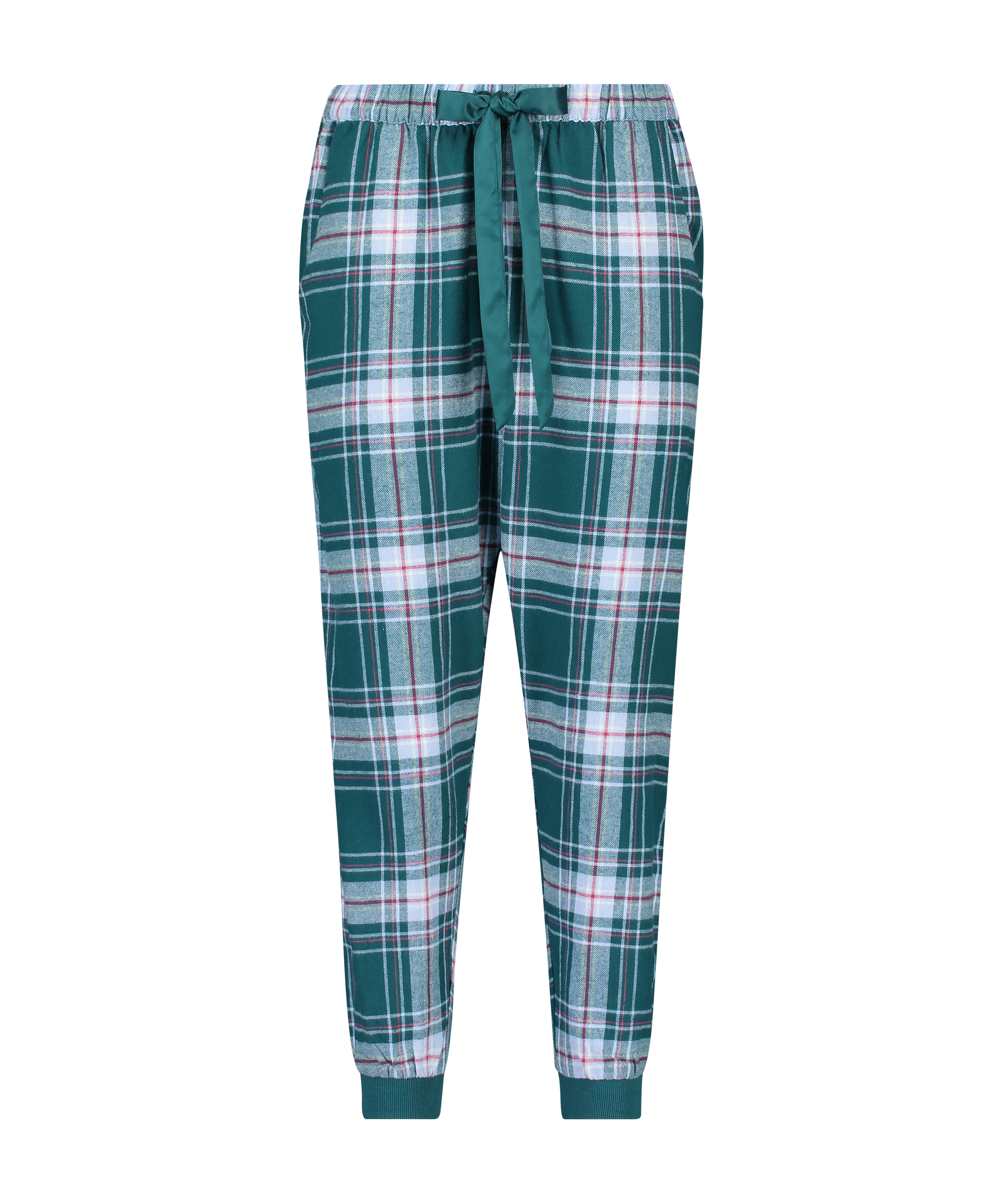 Sm&aring; Pyjamasbukser Twill Check, bl&aring;, main