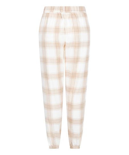 Pyjamasbukser af flonel, Beige