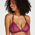 Rose vatteret trekantsbralette, Lilla