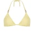 Triangle bikinitop hæklet, Gul
