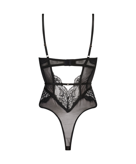 Brie body med b&oslash;jle, Sort