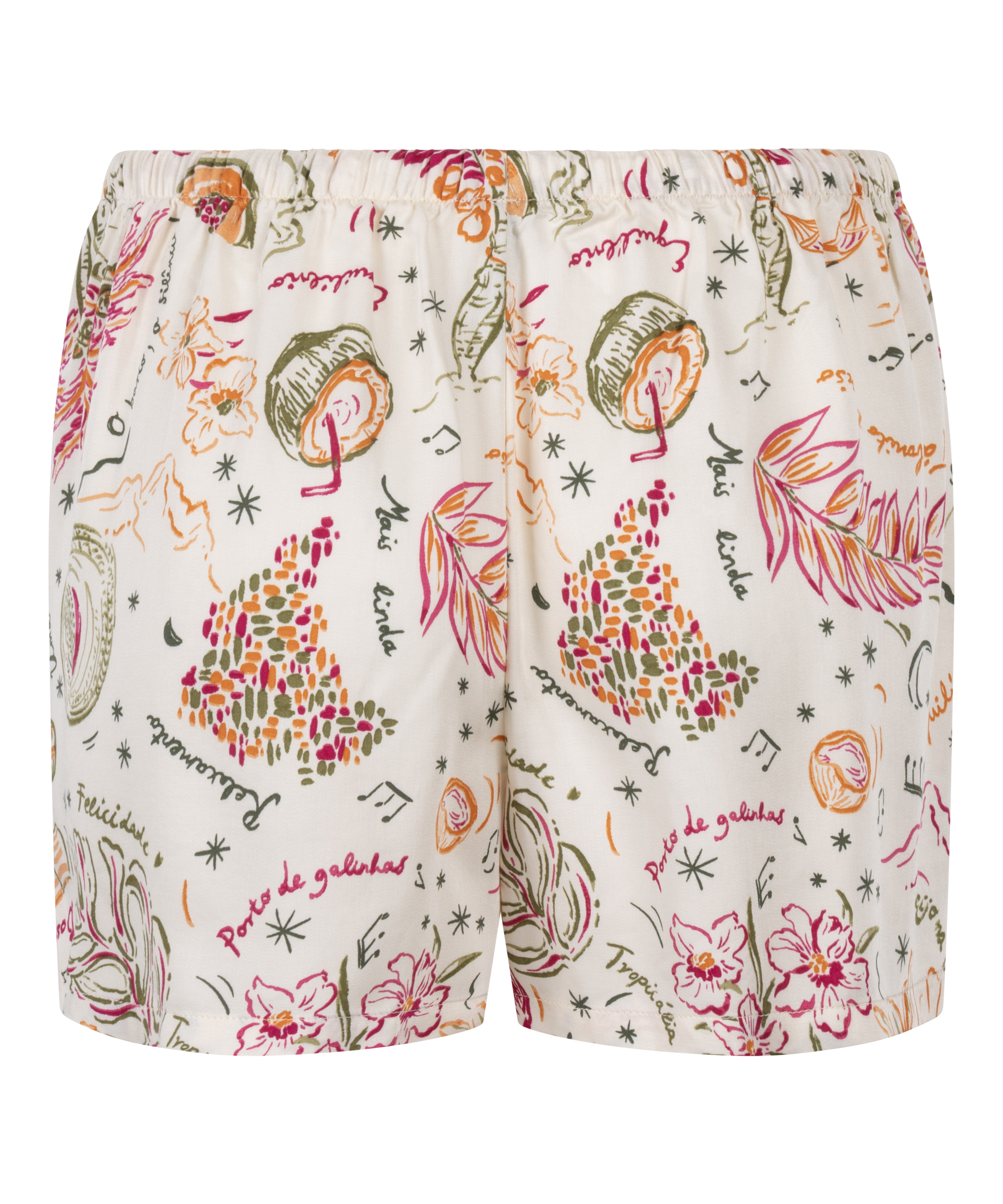 Satinshorts, Hvid, main