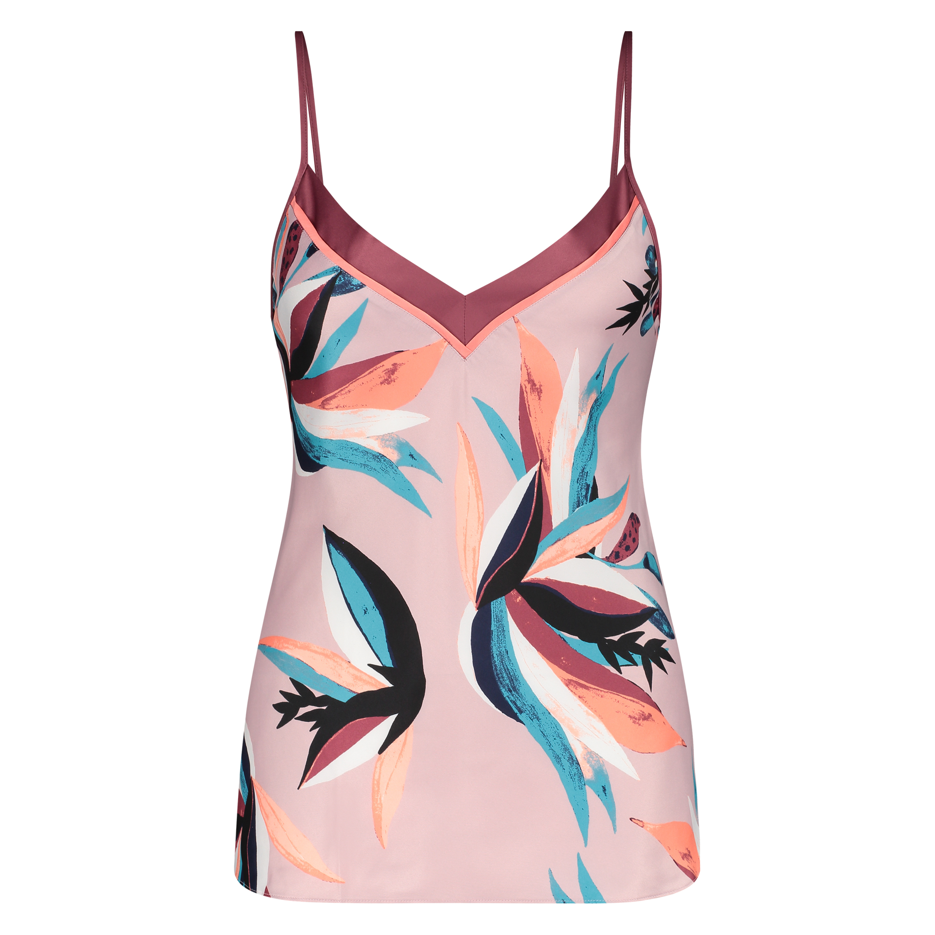 Camitop i satin, Lilla, main