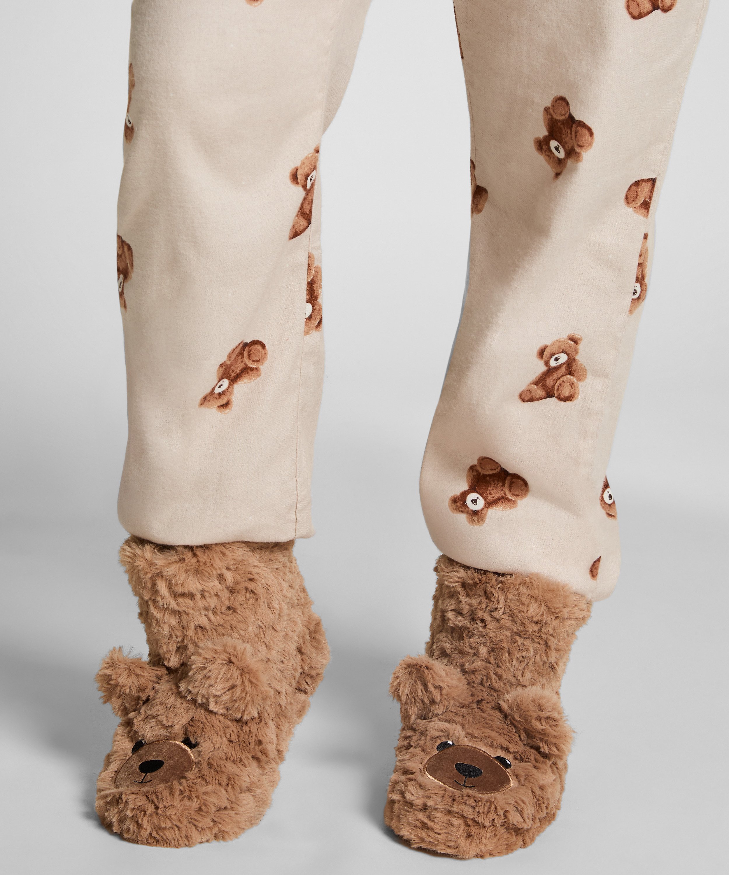 Tøfler Bamse, Beige, main