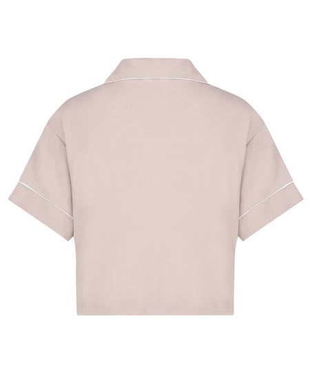 Kortærmet jerseyjakke Essential, Beige