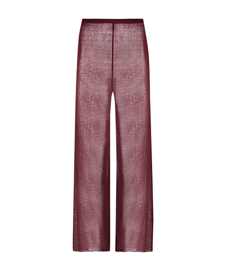 Åben strikket strandbuks, rød