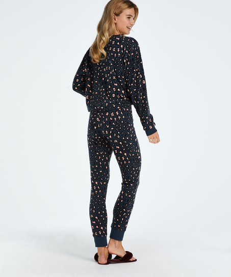 Pyjamas&aelig;t med taske, bl&aring;