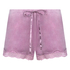 Shorts velour Lace, Lilla