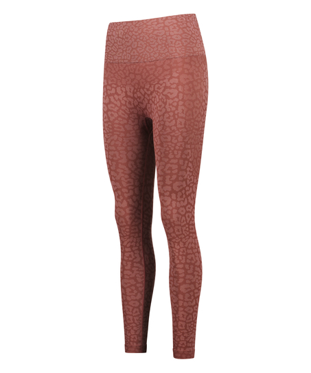 HKMX High waisted s&oslash;ml&oslash;se sportsleggings, Lyser&oslash;d