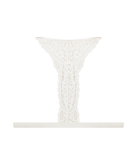 Rose vatteret trekantsbralette, Hvid