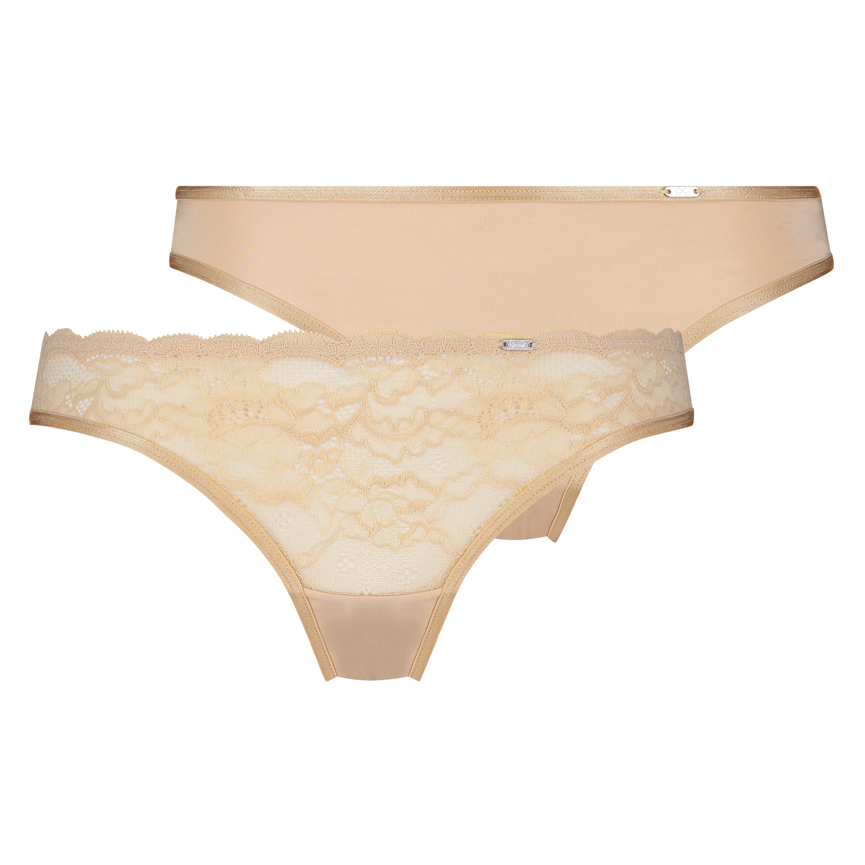 Angie g-streng, pakke med 2 stk., Beige, main