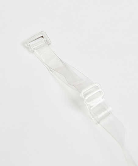 Transparente bh-stropper til skål D+, Hvid