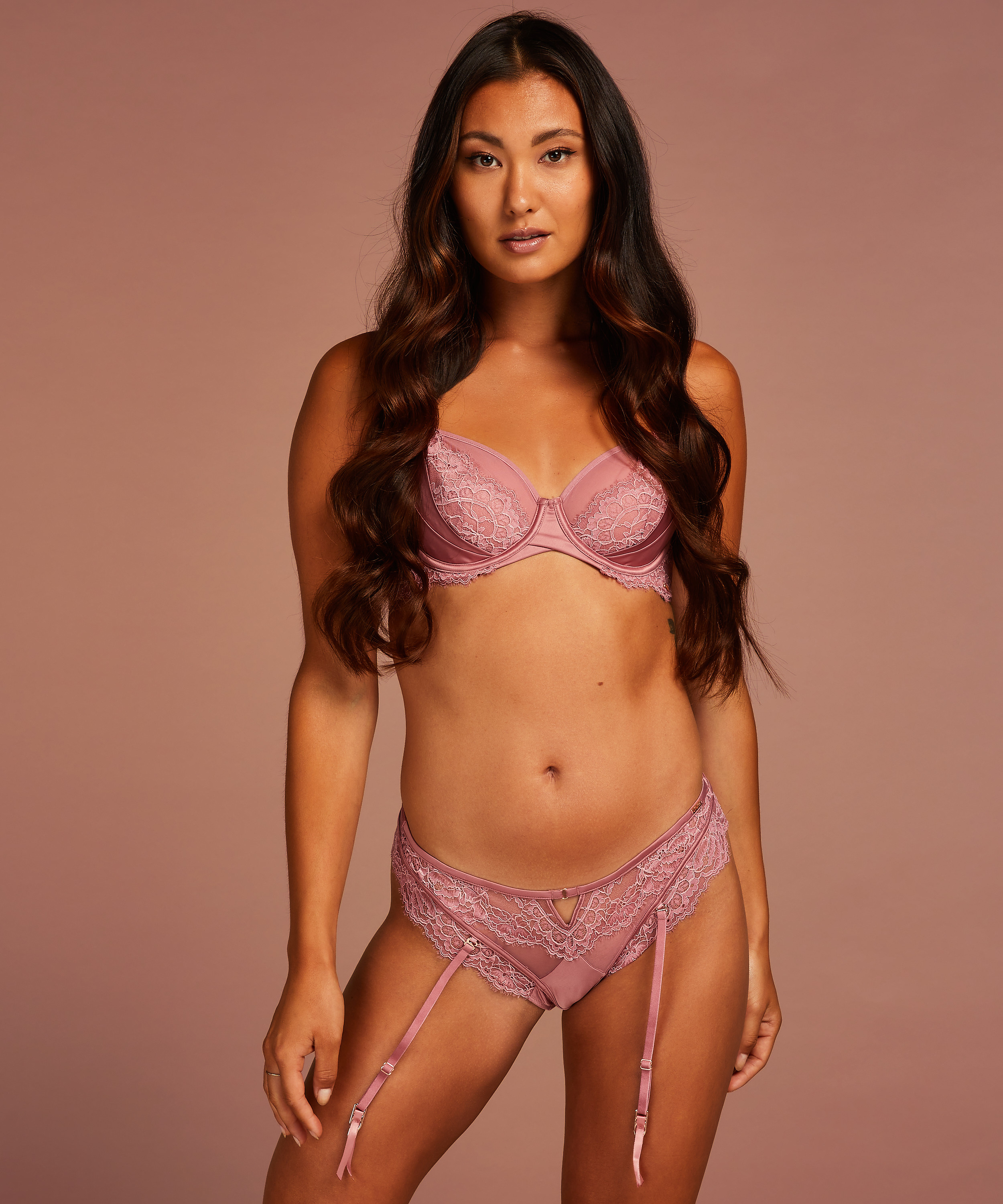 Høj brasiliansk trusse Cecile, pink, main