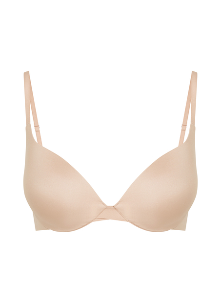 Formstøbt pushup-bøjle-bh Smooth, Beige