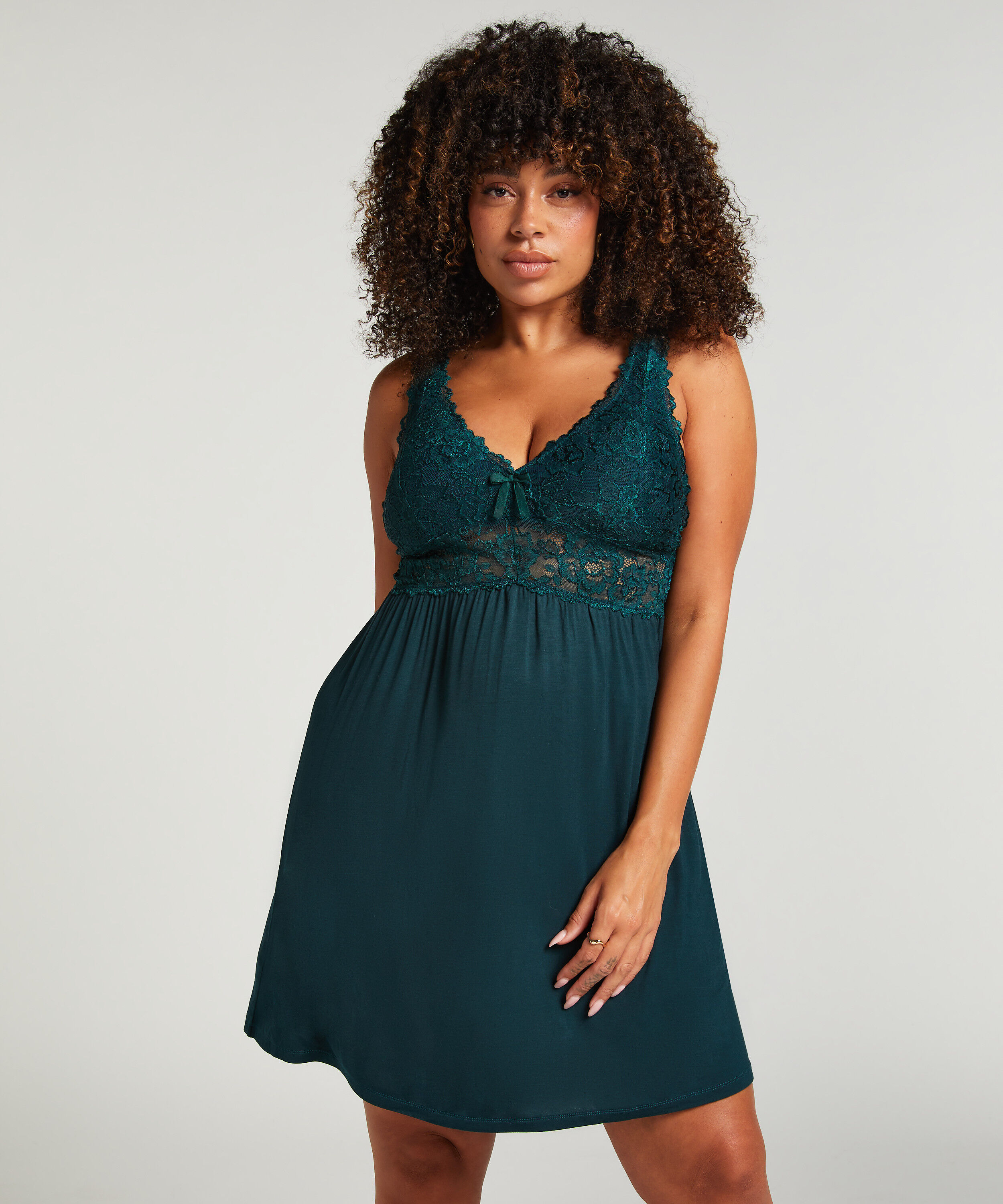Natkjole Nora Lace, Grøn