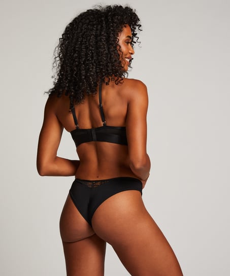 Formstøbt longline-bøjle-bh Luna, Sort
