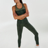 HKMX High waisted sport legging, gr&oslash;n
