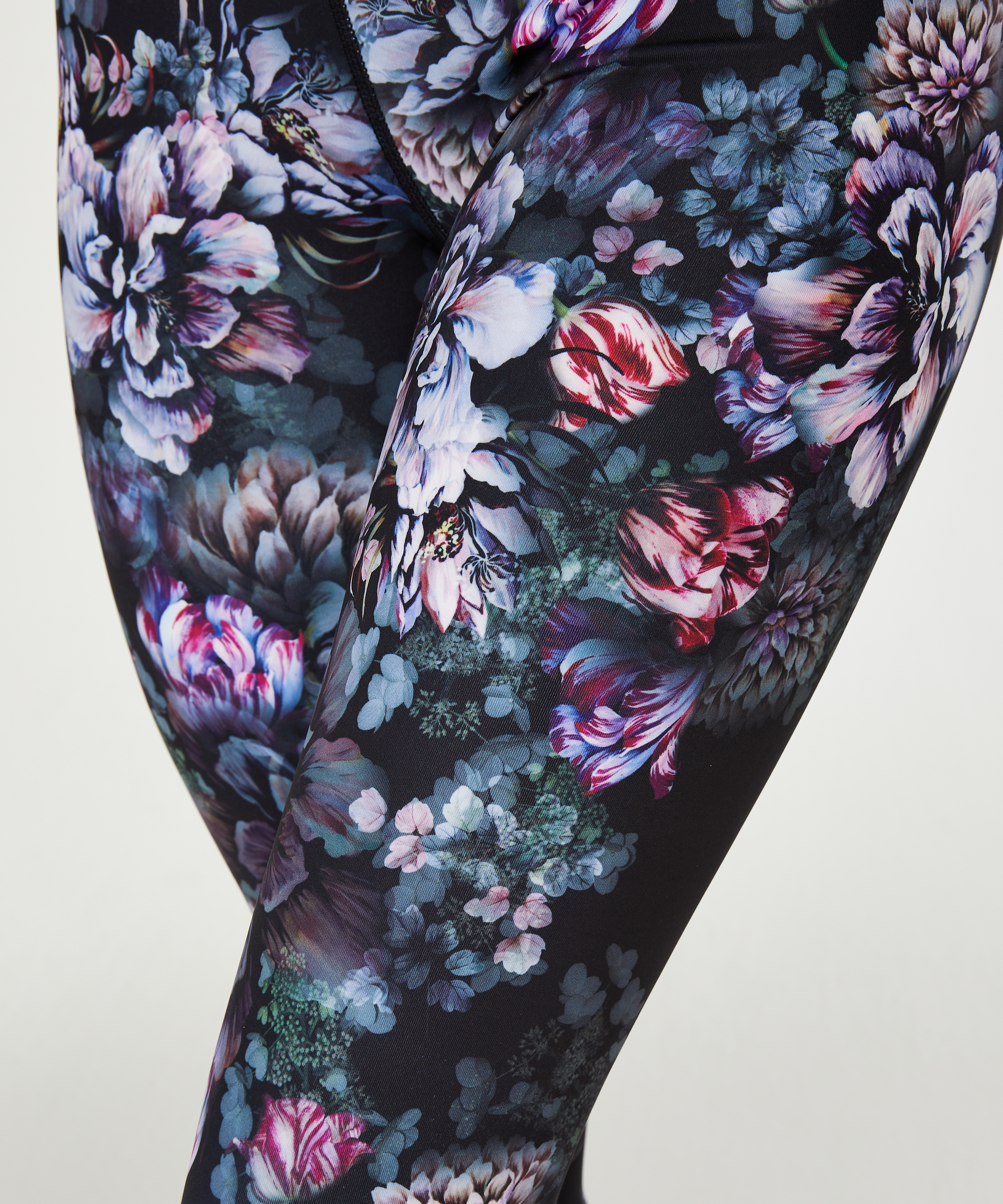 HKMX High Waisted Sportlegging Flower, sort, main