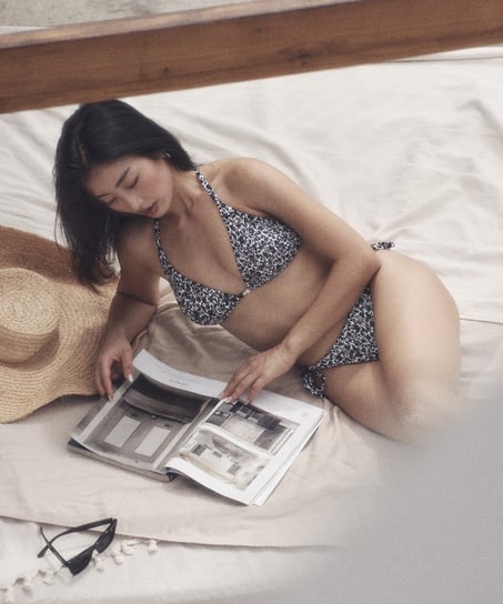 Trekantsbikinitop Lobos, Sort