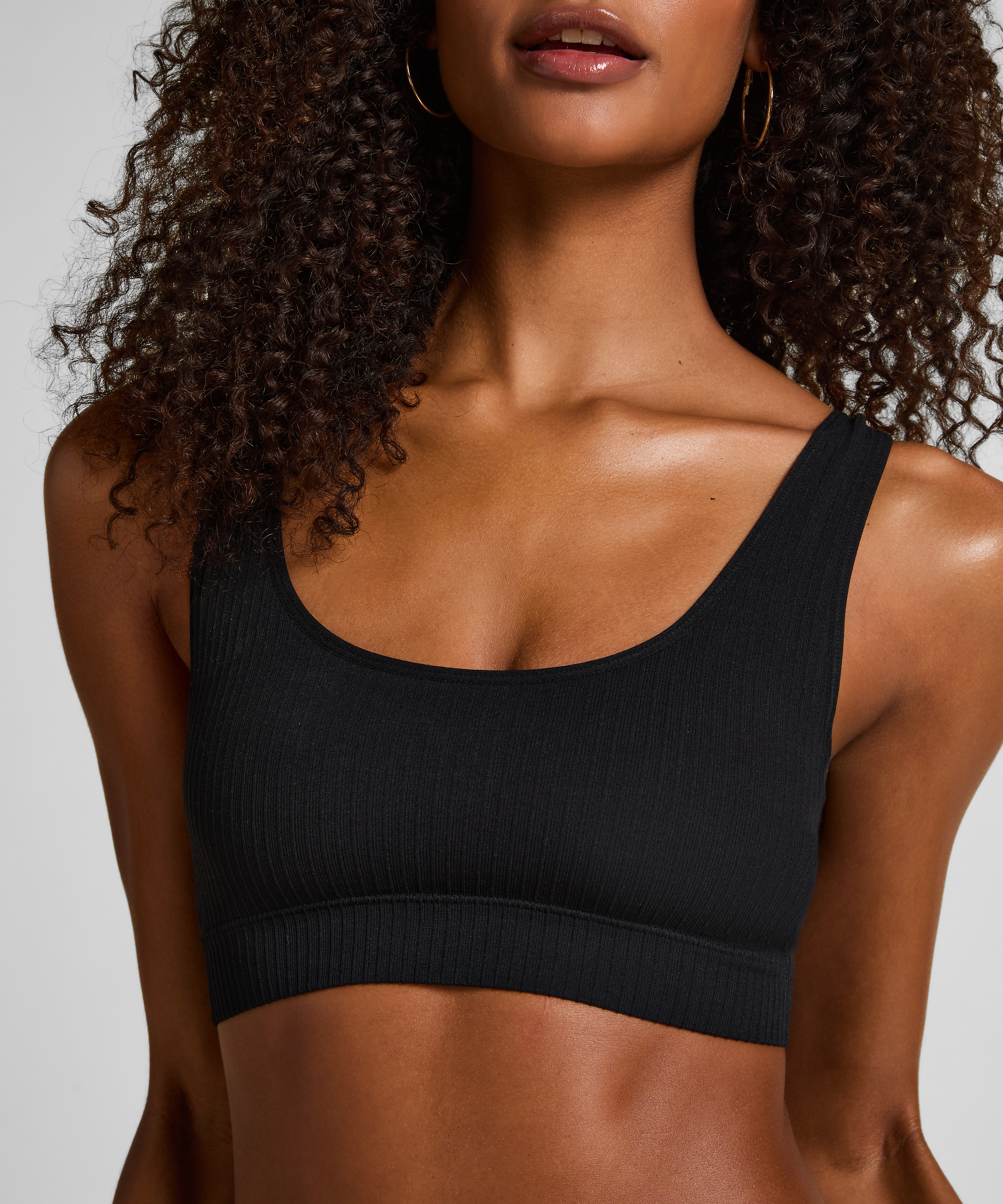 Bralette Scoop Dianne, Sort, main