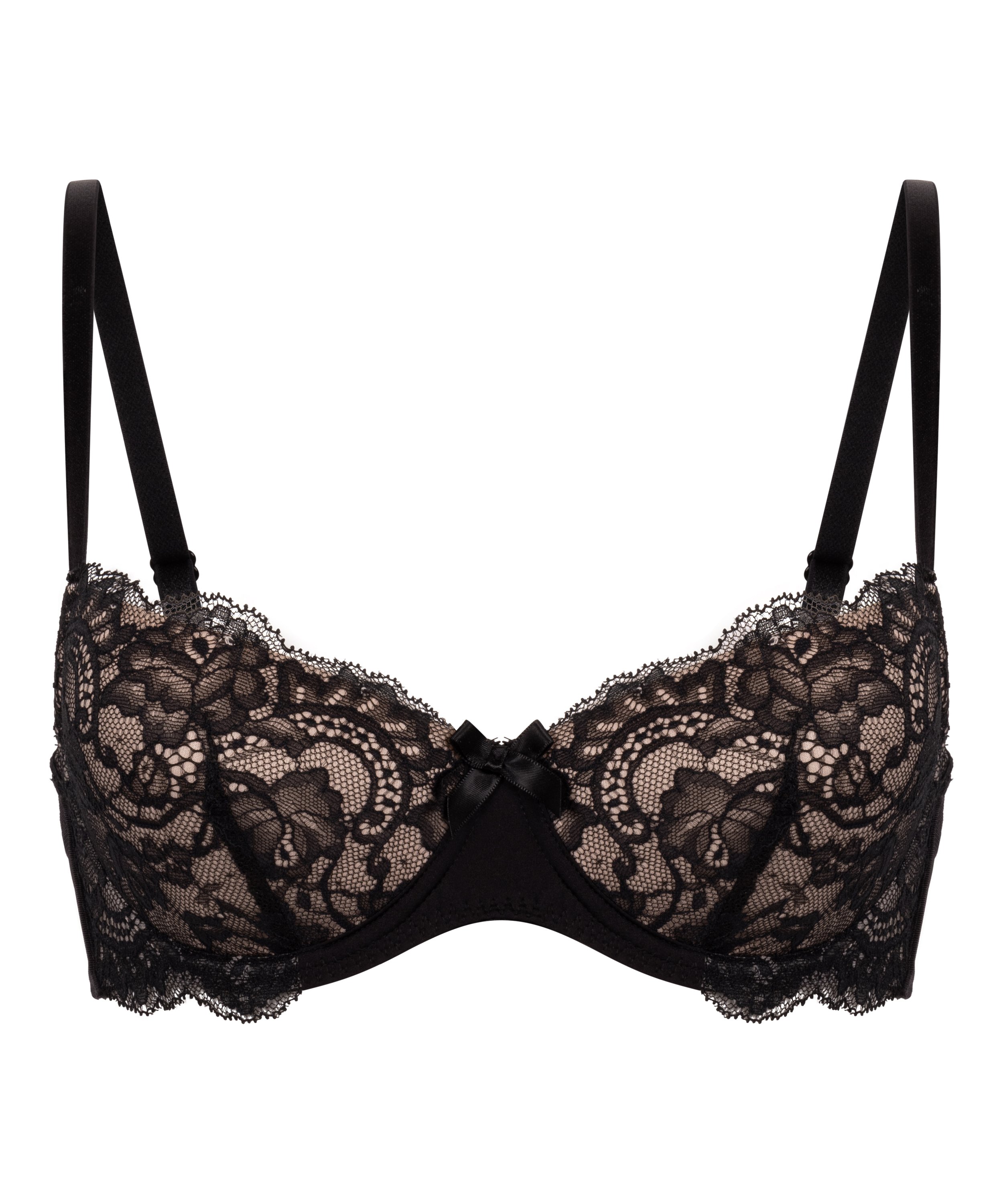 ﻿Formstøbt bøjle-bh Teddy, Sort, main
