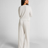 Pyjamasbukser Pointelle, Beige
