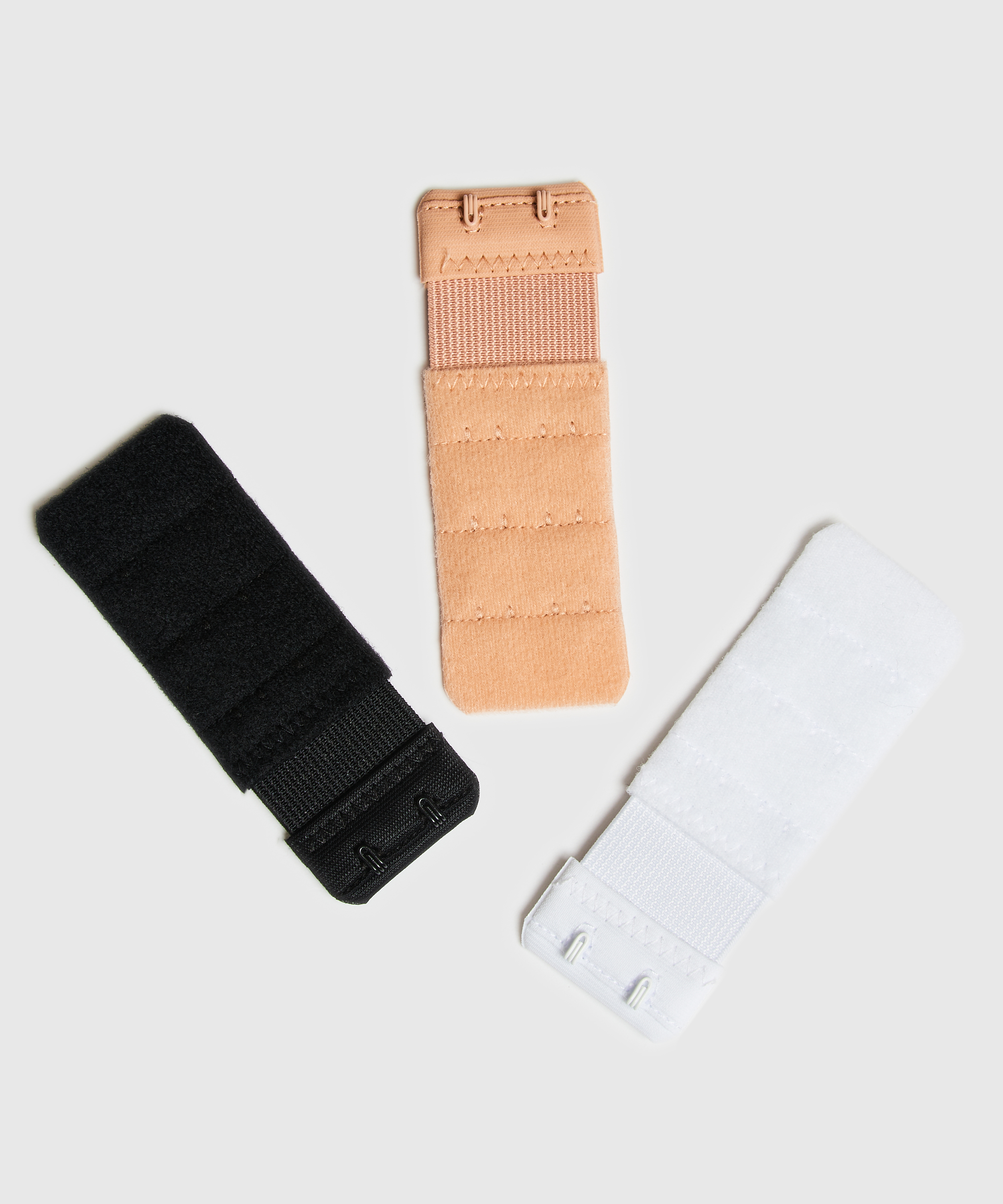 3-pak bh-forlængere, Hvid, main