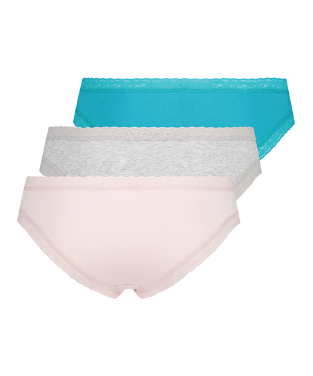 3-pak med brasilianske trusse Serenity, bl&aring;