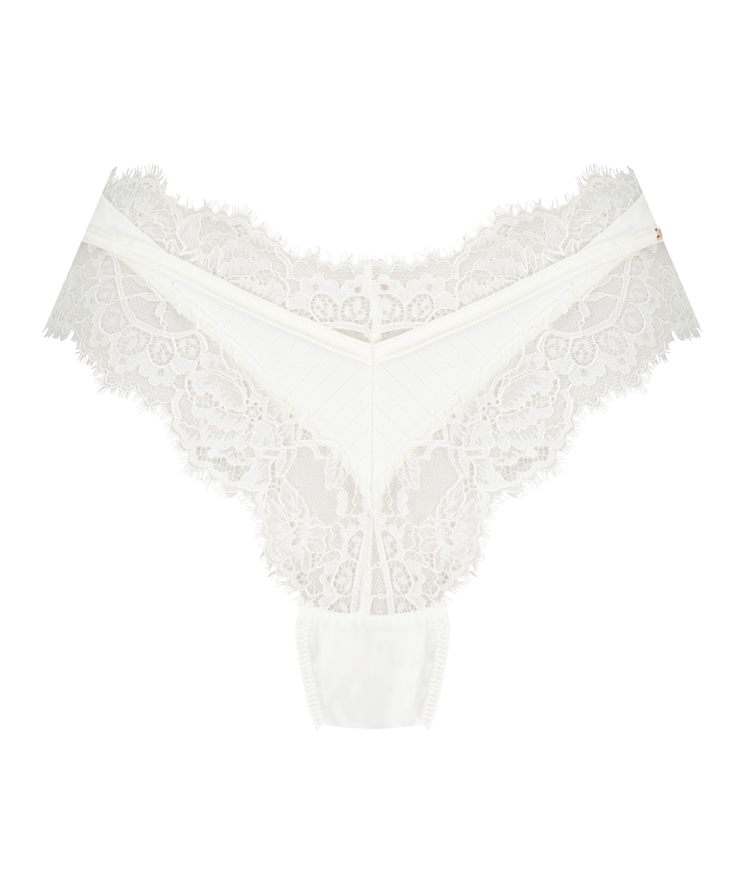 Brasiliansk trusse med høj udskæring Erika, hvid, main