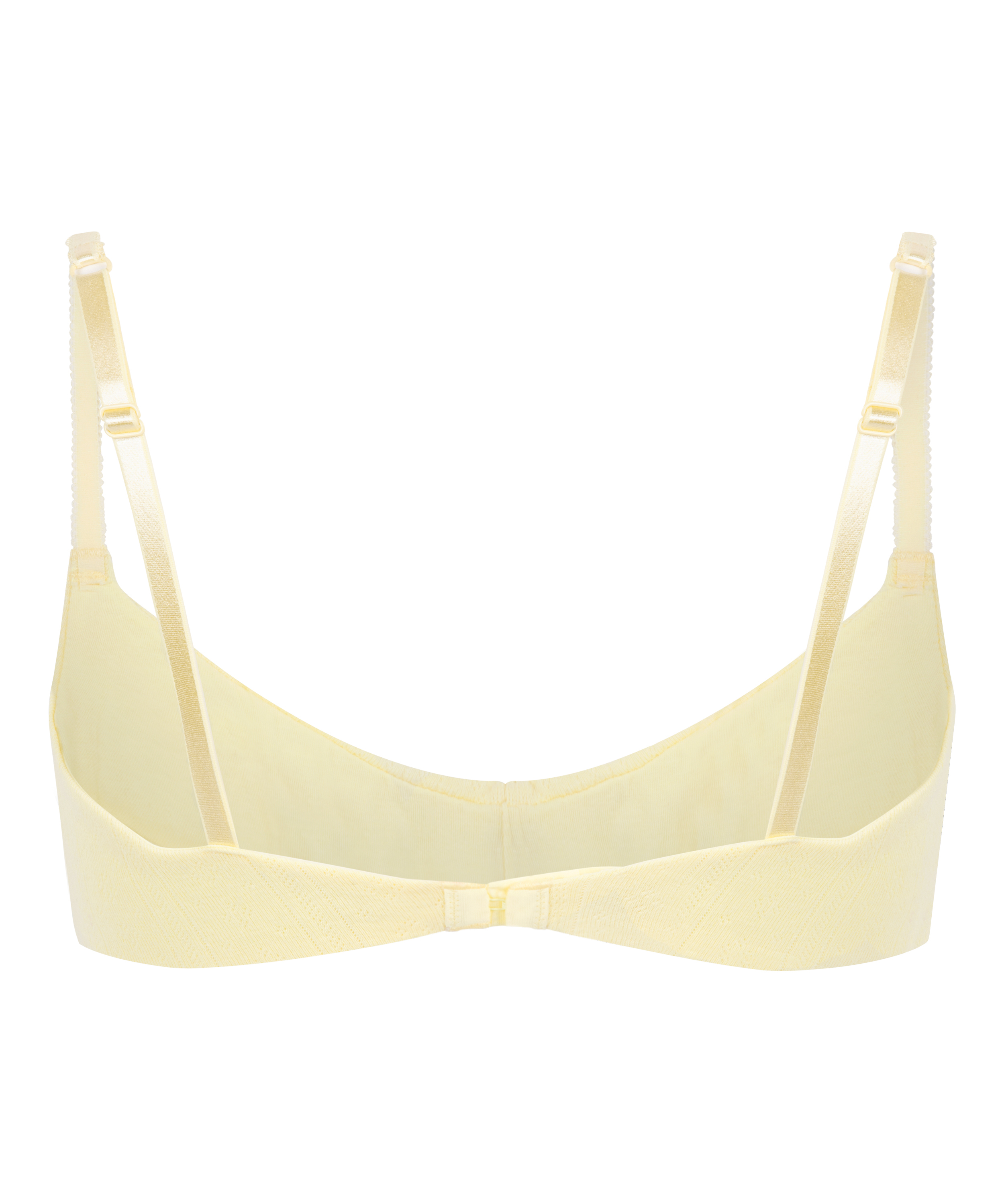 Pointelle bralette, Gul, main