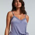 Cami top Velours Lace, Lilla