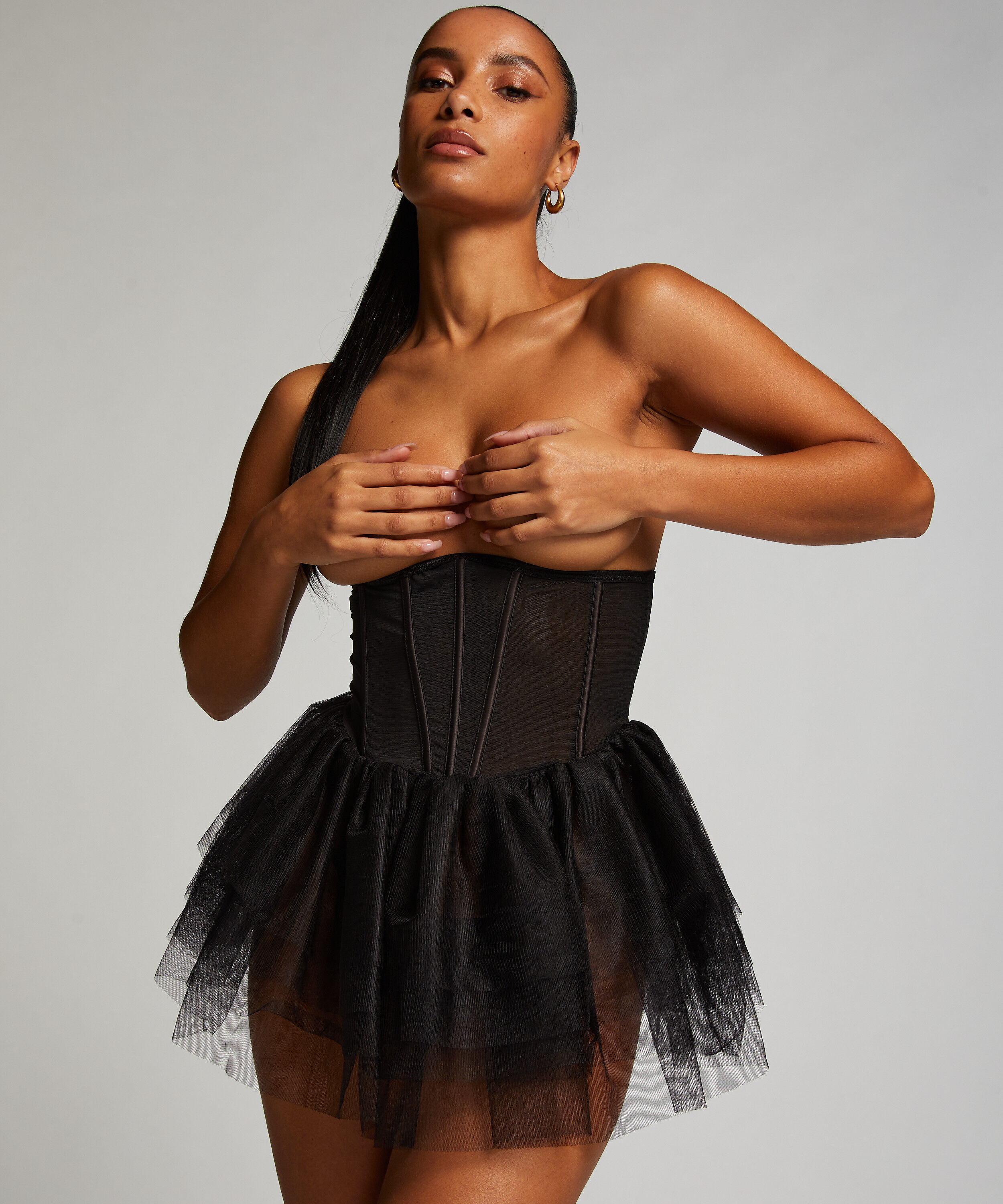 Private ballerinakorset, sort