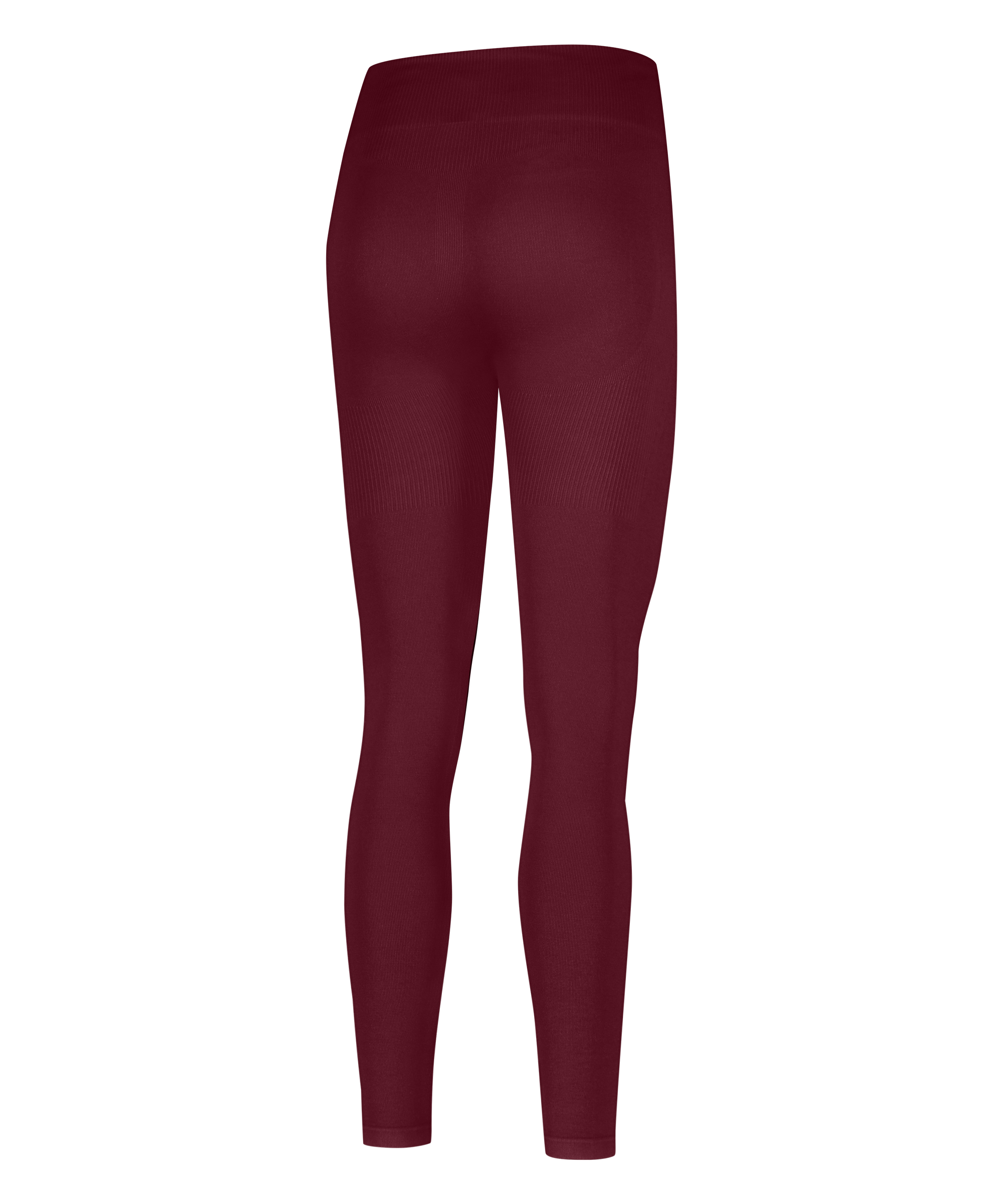 HKMX High waisted sømløse sportsleggings, Rød, main
