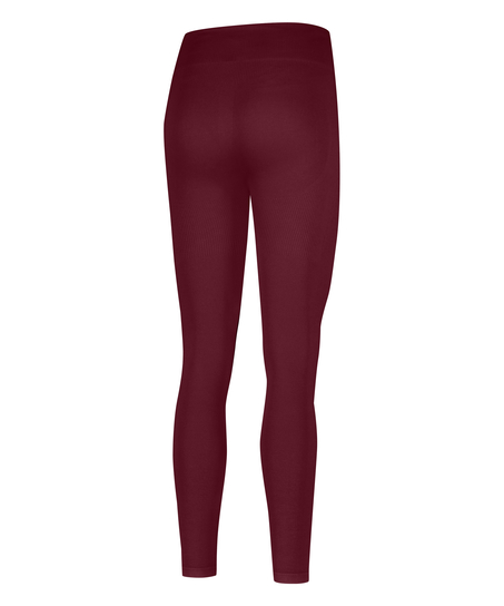 HKMX High waisted sømløse sportsleggings, Rød