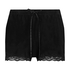 Shorts velour Lace, Sort