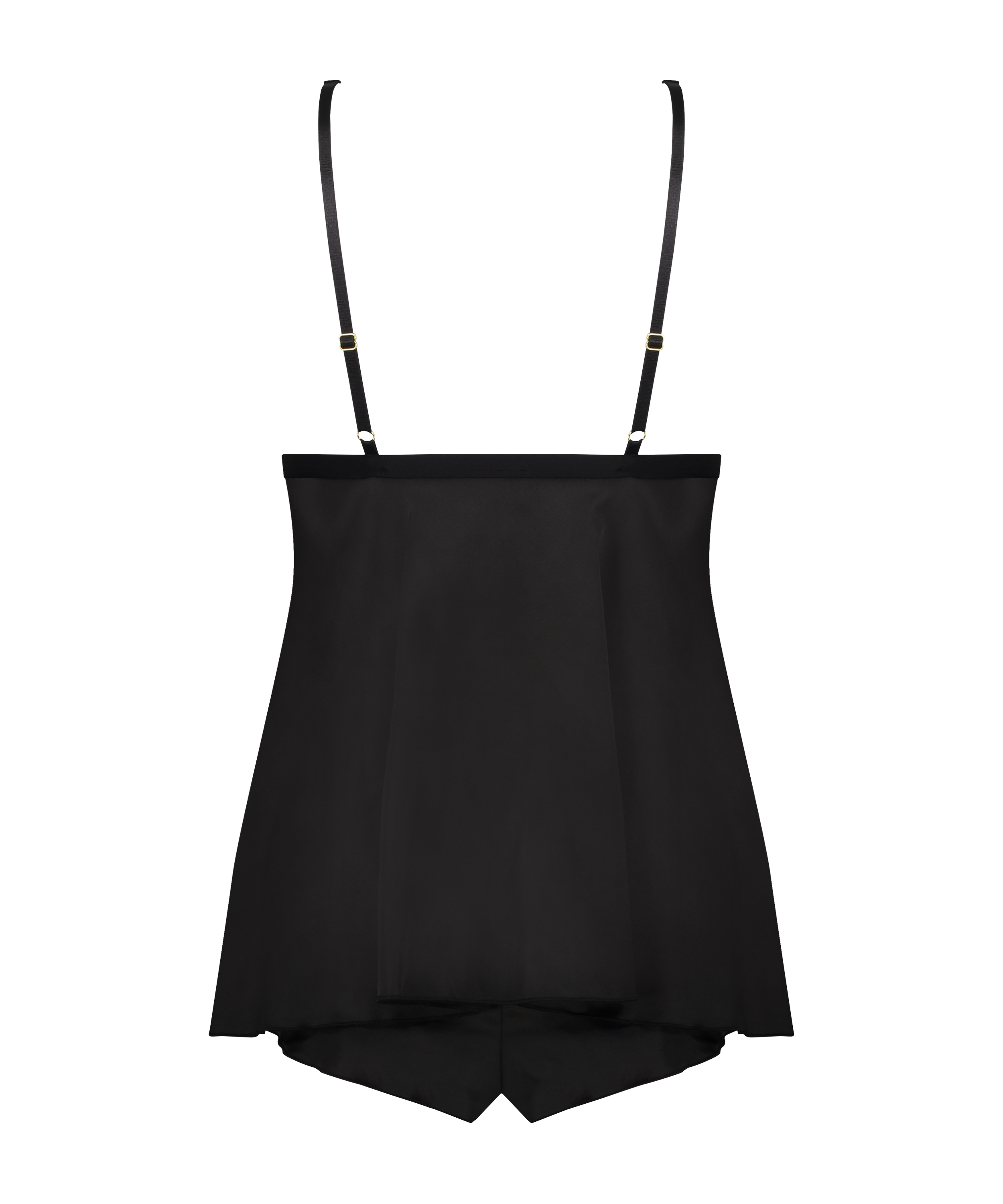 Babydoll Satin Mariah, sort, main