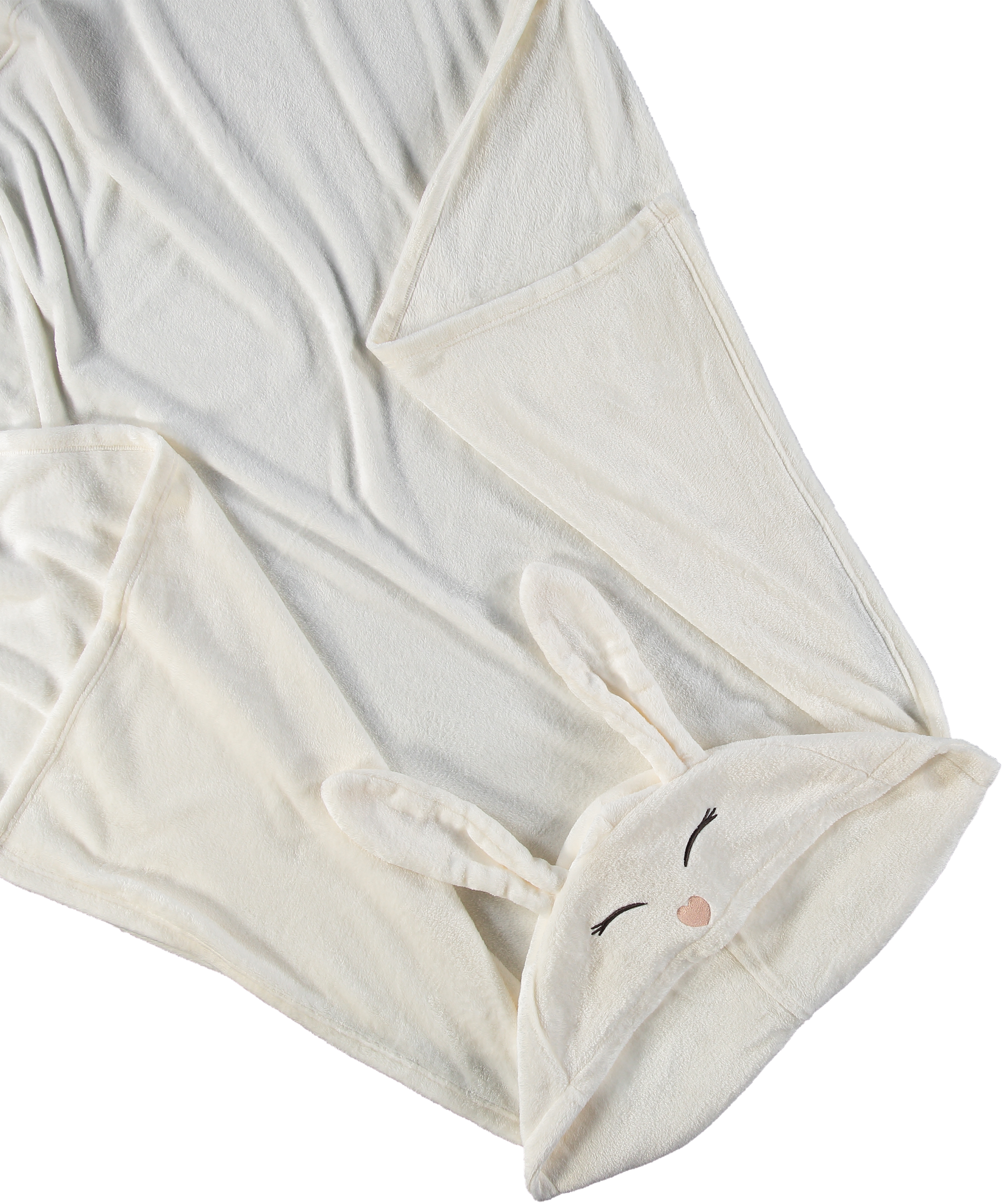 Winter Bunny Snuggle Blanket, hvid, main