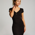 Natkjole Henley, sort