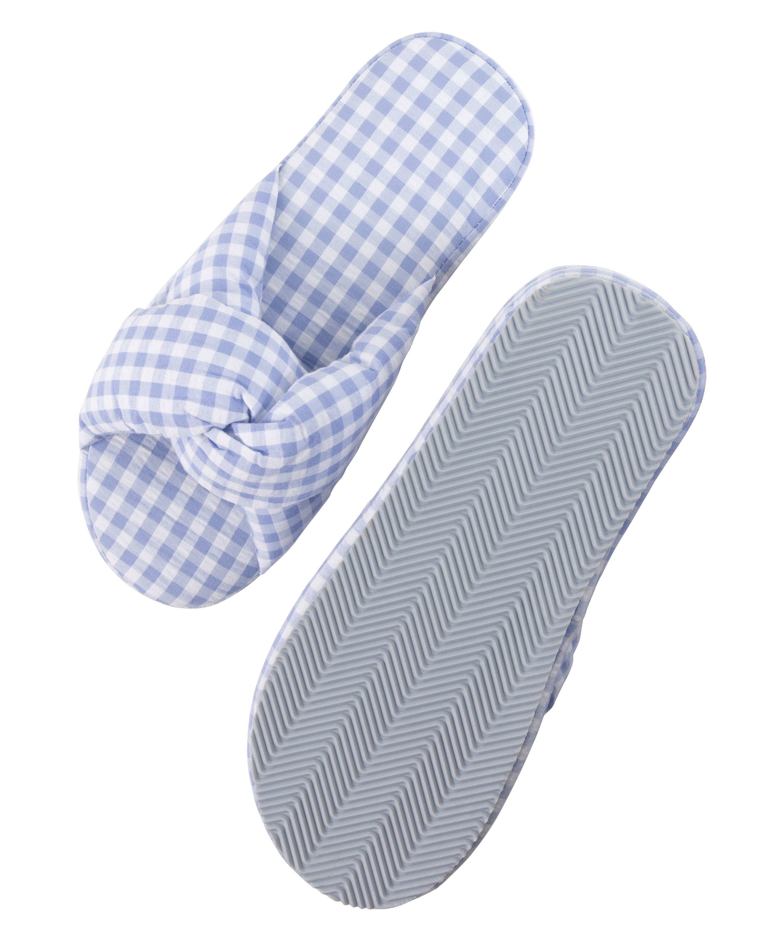 Vichy flettede hjemmesko, blå, main