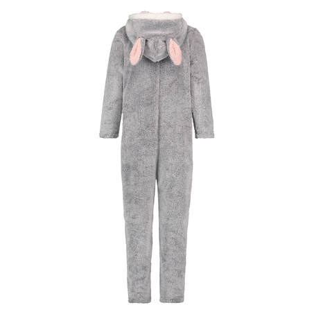Kids Fleece Jumpsuit, Grå