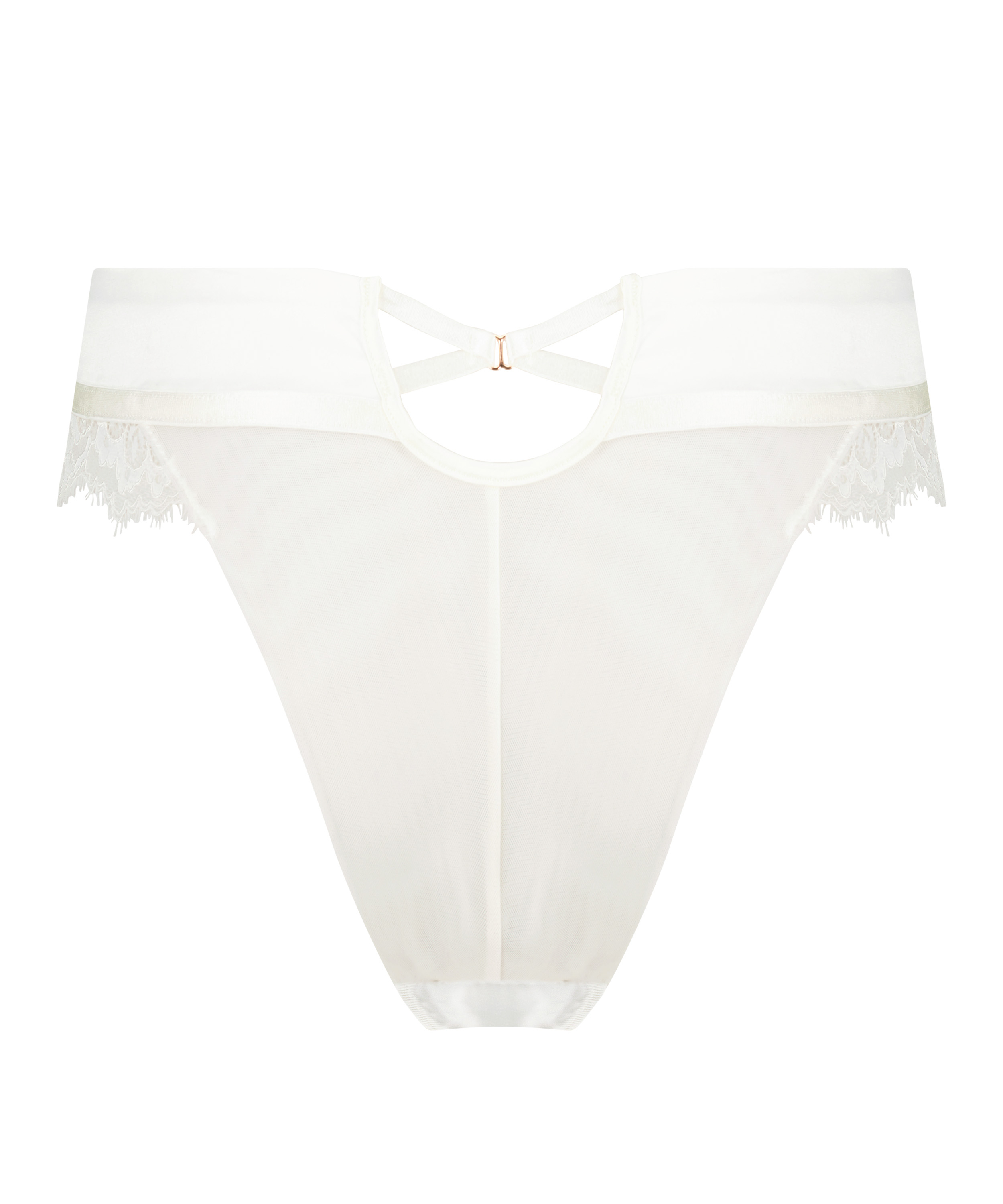 Brasiliansk trusse med høj udskæring Erika, hvid, main