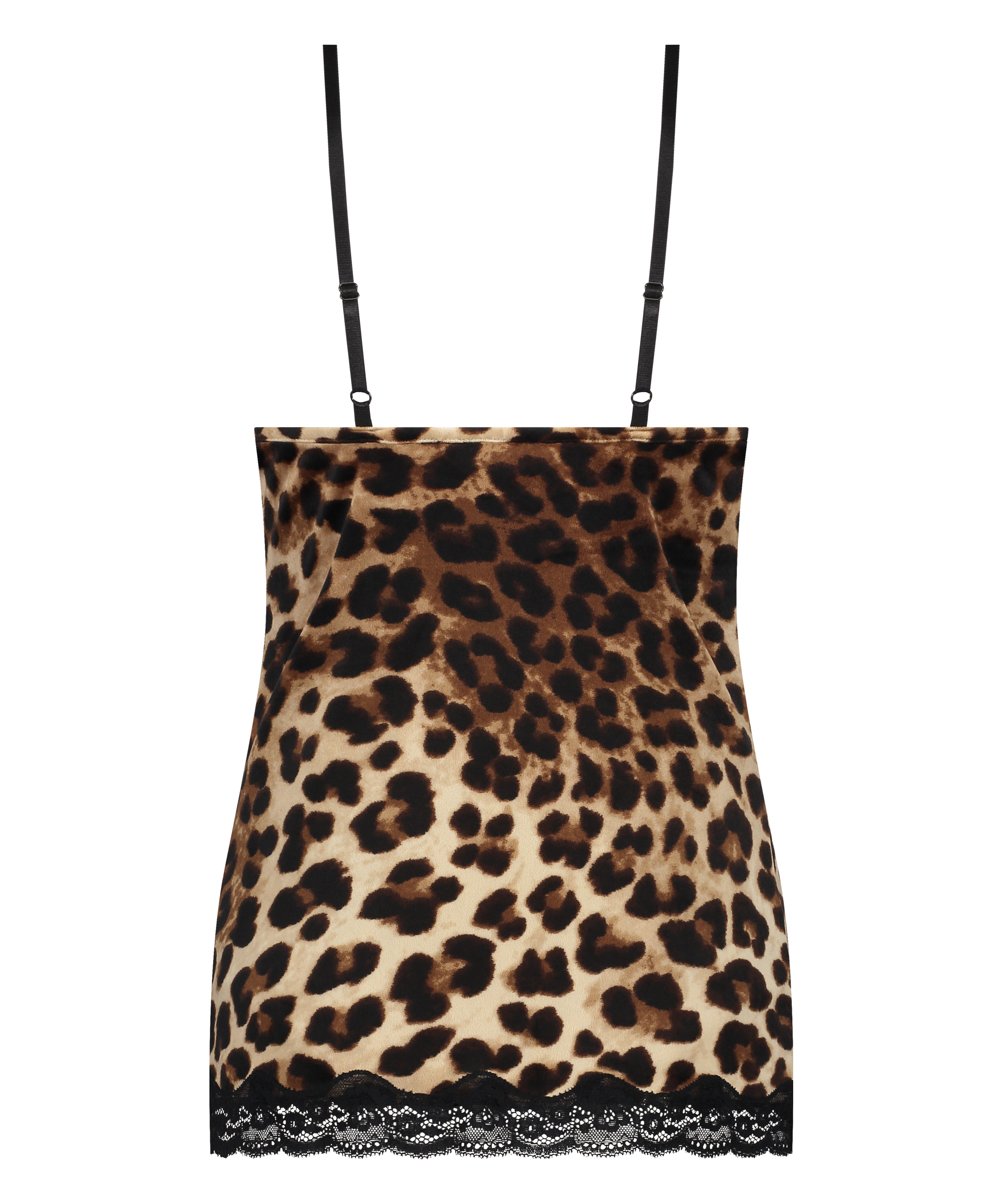 Velours Lace cami, Sort, main