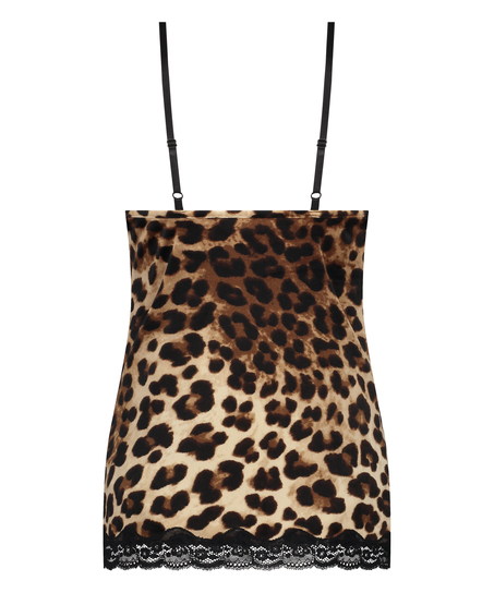 Velours Lace cami, Sort