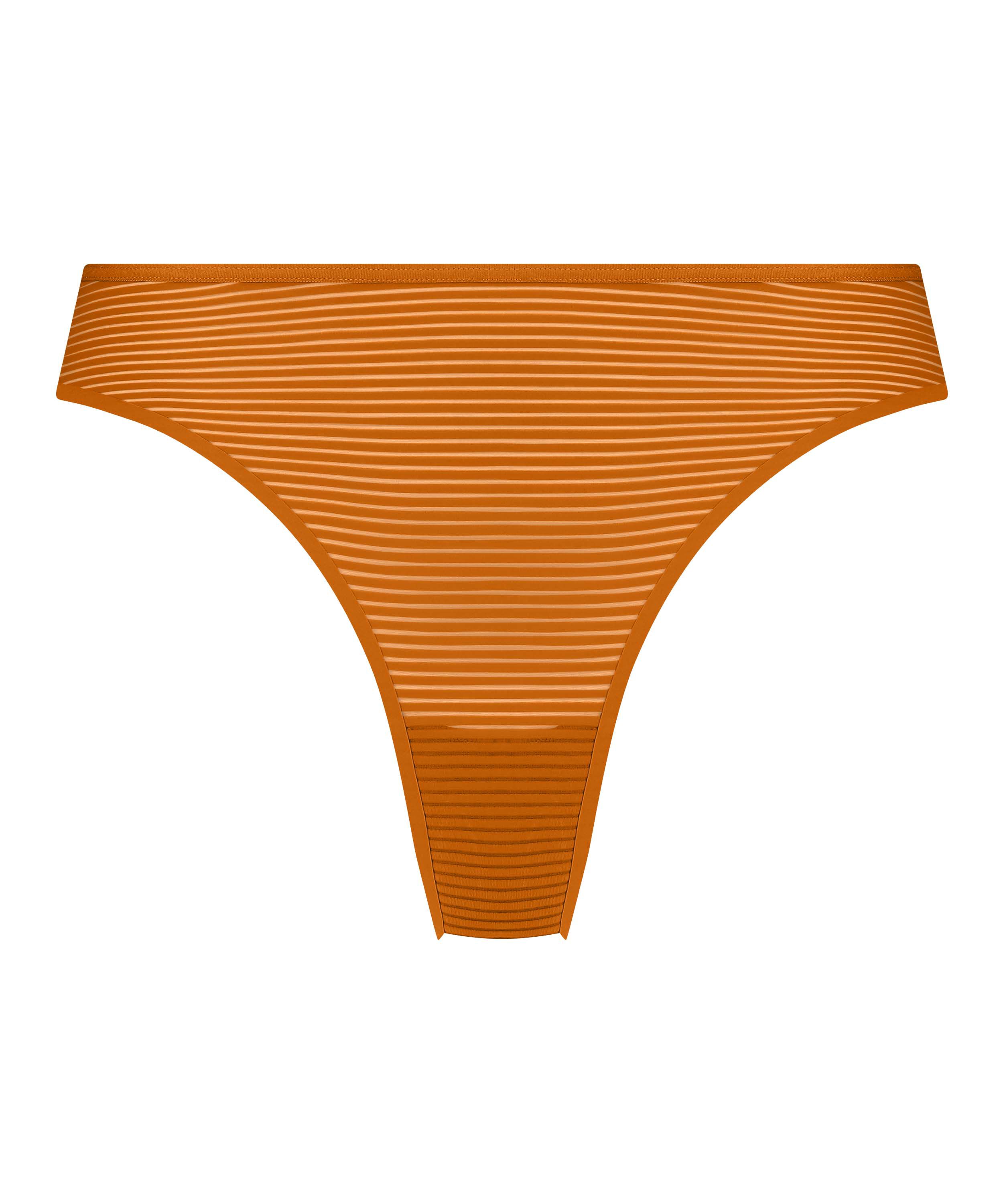 Stripe Mesh usynlig g-streng, Orange