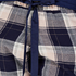Check pyjamasbukser, Blå