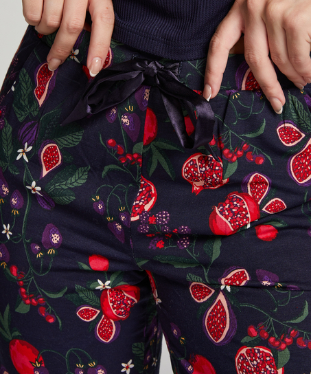 Pyjamasbukser Jersey, Bl&aring;