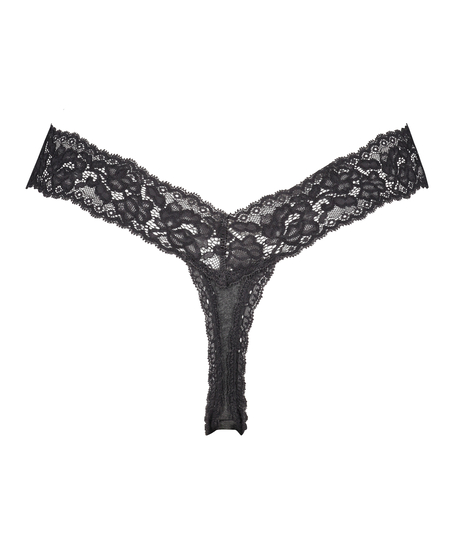 Ekstra lav g-streng Bomuld, Grå