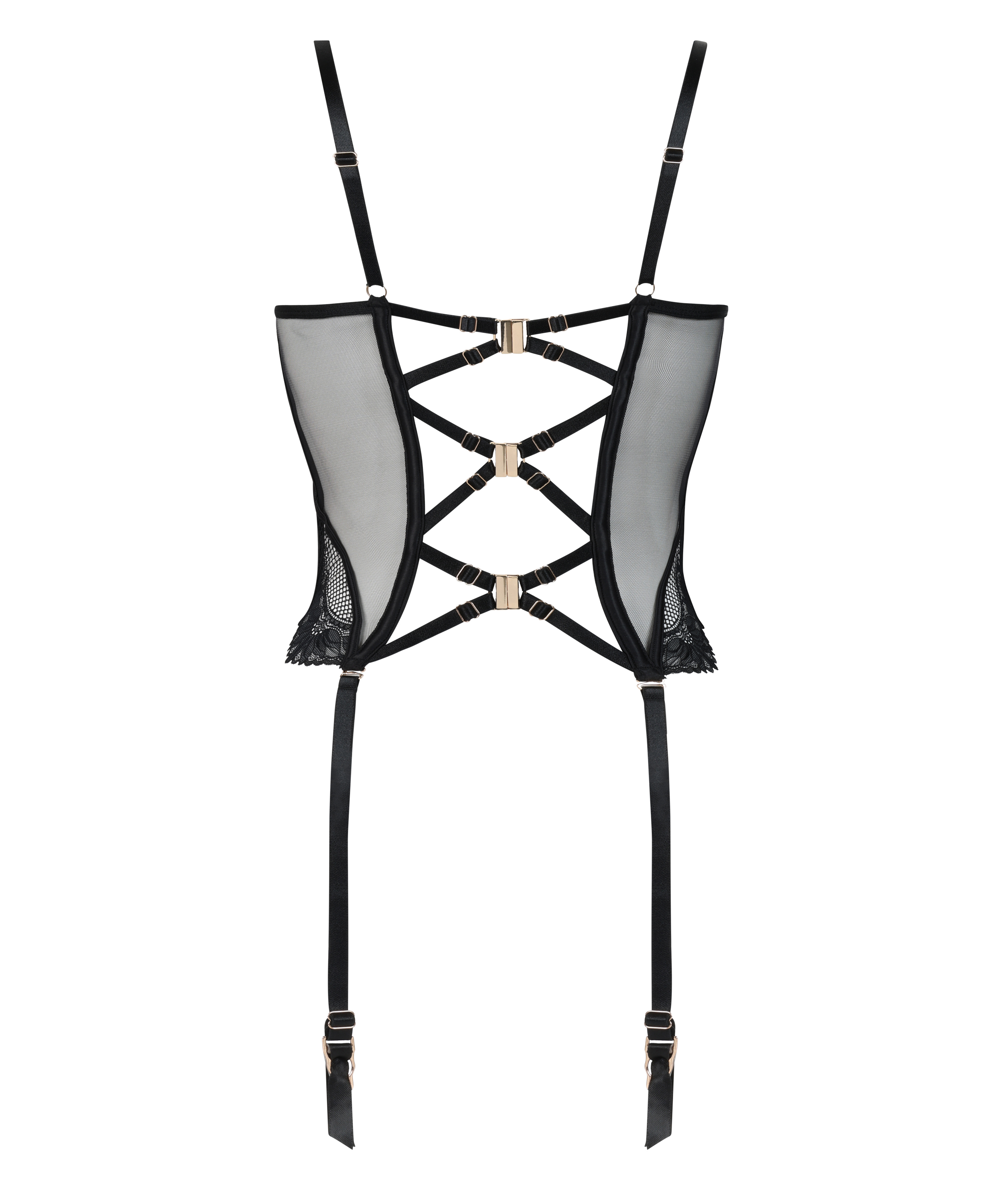 Bustier Belladonna, Sort, main