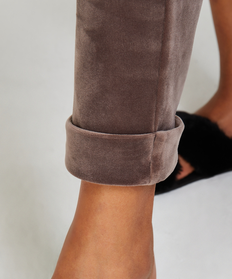 Petite Joggingbukser velour, Brown