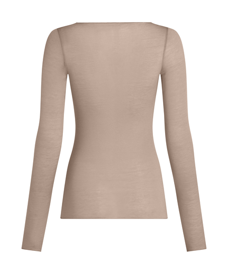 super soft b&aring;dhals bluse med cashmere, Gr&aring;